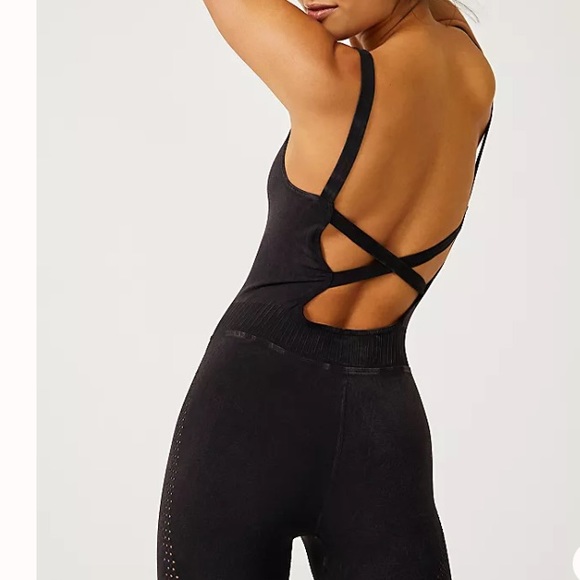 NEW! Free People Good Karma Onesie - Washed Black - XS/S - $98 Retail - Picture 5 of 10